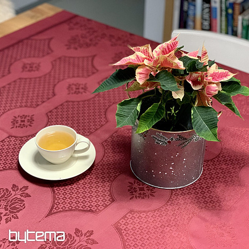 Prt DAMASK bordo 120x140