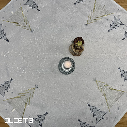 Vezen prt in šal GREY GOLDEN TREES