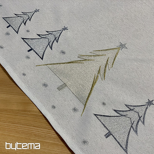 Vezen prt in šal GREY GOLDEN TREES