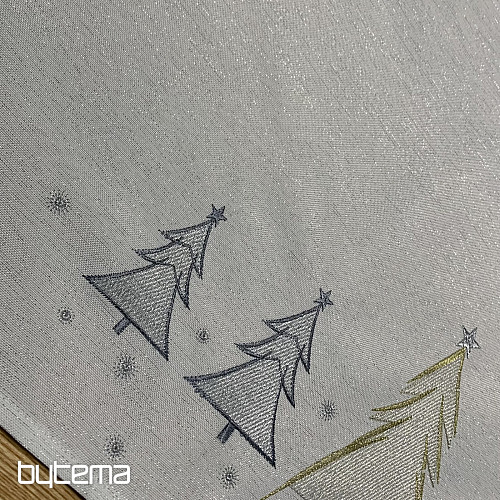 Vezen prt in šal GREY GOLDEN TREES