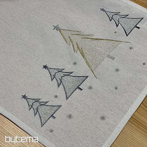 Vezen prt in šal GREY GOLDEN TREES