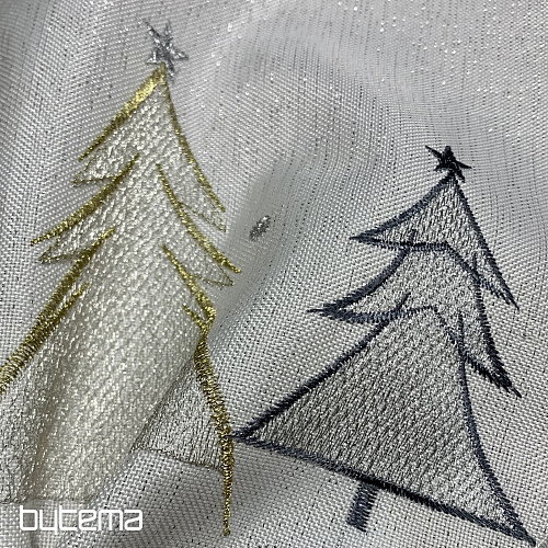 Vezen prt in šal GREY GOLDEN TREES