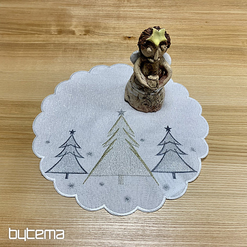 Vezen prt in šal GREY GOLDEN TREES