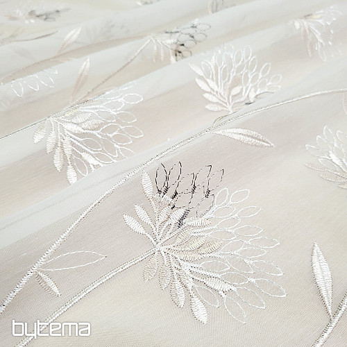 Luksuzna zavesa GERSTER 11868 bež vezenje