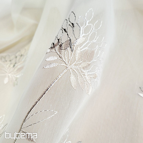 Luksuzna zavesa GERSTER 11868 bež vezenje