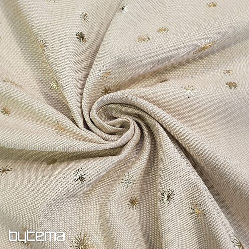 Bombažno platno blago ZLATE ZVEZDE na deski za rezanje