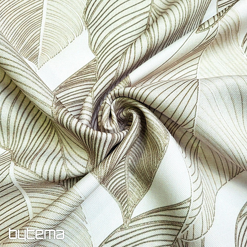 Dekorativna tkanina MAXI LEAVES svetlo zelena