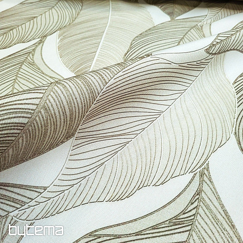 Dekorativna tkanina MAXI LEAVES svetlo zelena