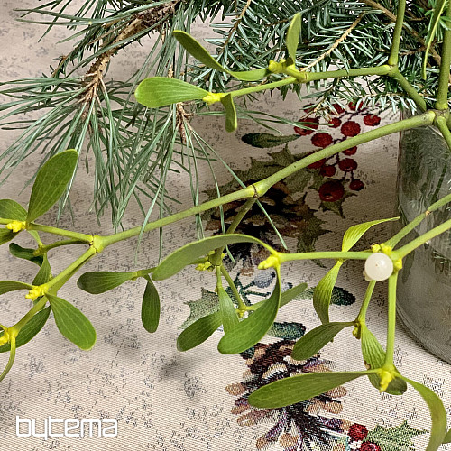 Božični tapiserijski prt okrogel BOR BOR in OMELA