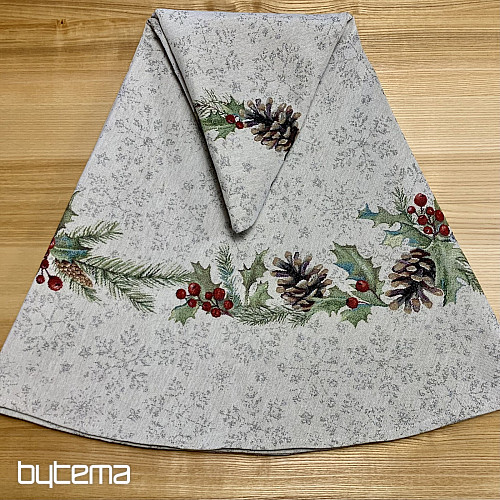 Božični tapiserijski prt okrogel BOR BOR in OMELA