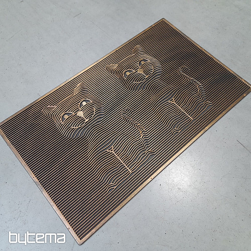 Gumijasta predpražnica DVE MAČKI 3D