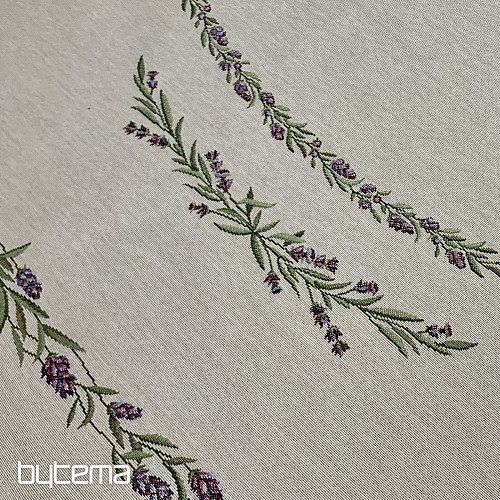 Okrogel tapiserijski prt SIVKA