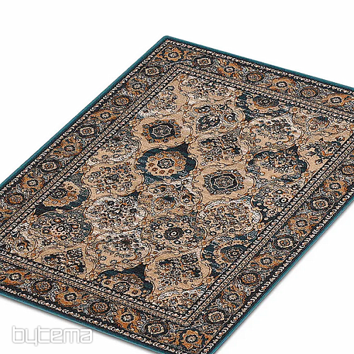 Luksuzna volnena preproga ISFAHAN Forenza smaragdna/smaragdna