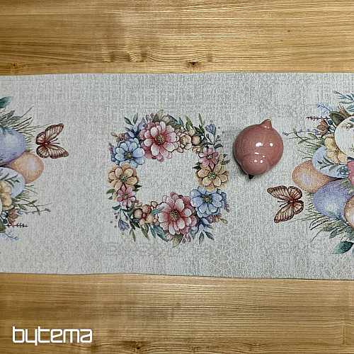 Velikonočni prt in šal JAJCA V TRAVI