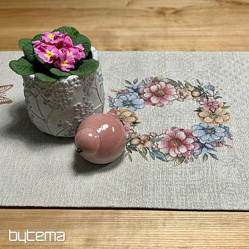 Velikonočni prt in šal JAJCA V TRAVI