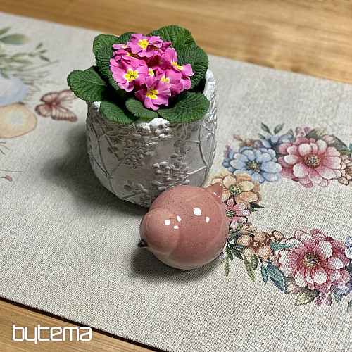 Velikonočni prt in šal JAJCA V TRAVI