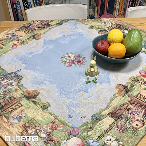 Tapiserijski prt in šal VELIKONOČNO POTOVANJE