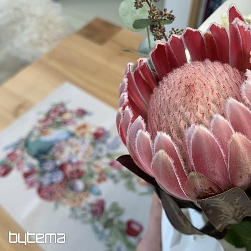 Tapiserijski prt in šal SPOMLADANSKI ŠOPEK