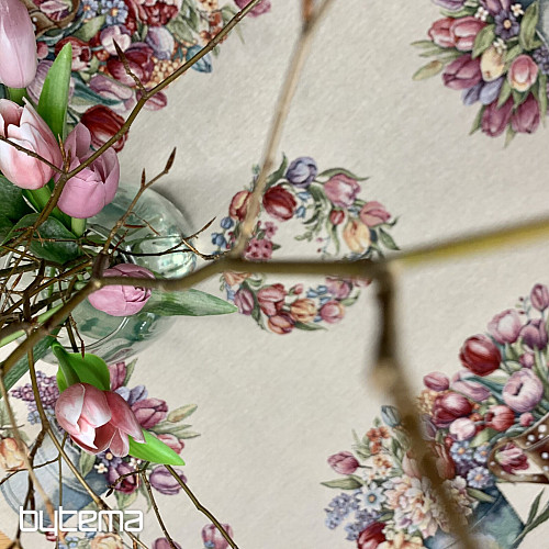 Tapiserijski prt in šal SPOMLADANSKI ŠOPEK