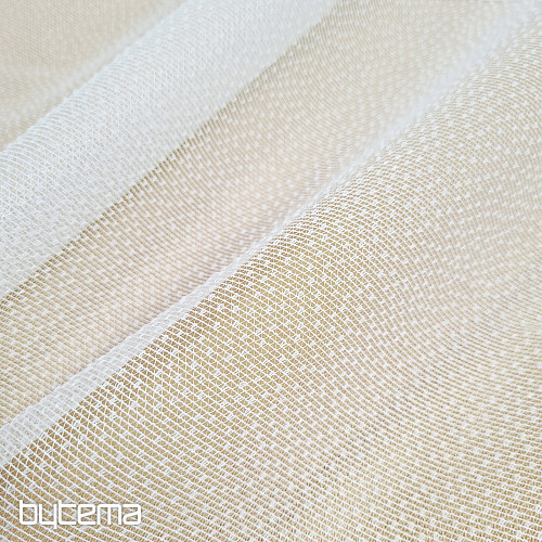 Žakard zavesa INGRID bela