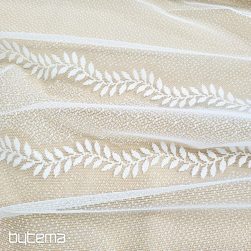 Žakard zavesa INGRID bela