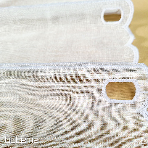 Vitražna zavesa BELO SRCE