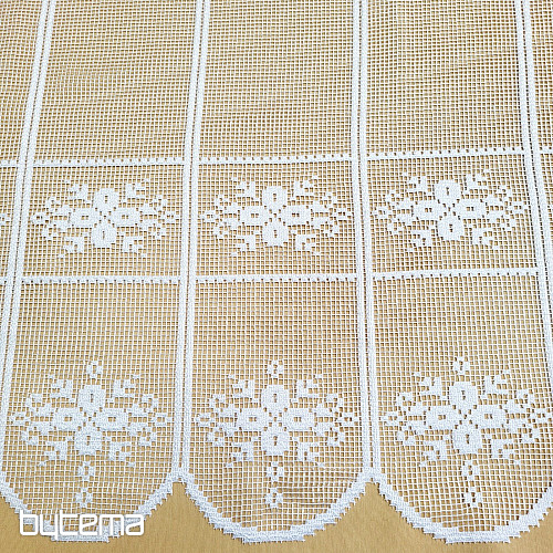 Vitražna zavesa OTYLKA BELA