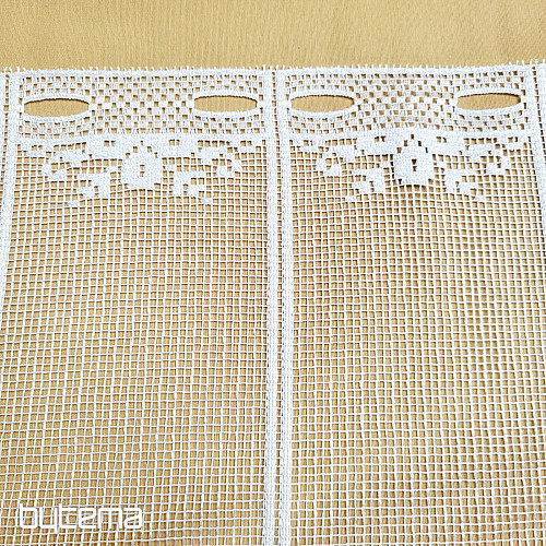 Vitražna zavesa OTYLKA BELA