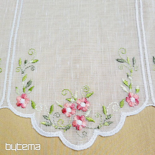 Vitražna zavesa ROŽNATE CVETICE