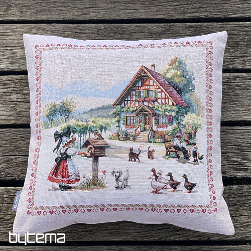 Prevleka za vzglavnik iz tapiserije DVOREK