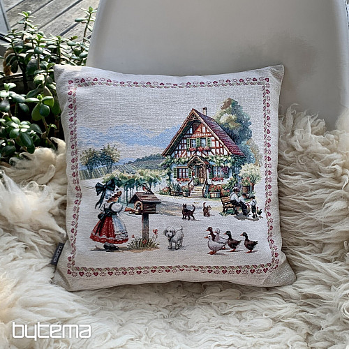 Prevleka za vzglavnik iz tapiserije DVOREK