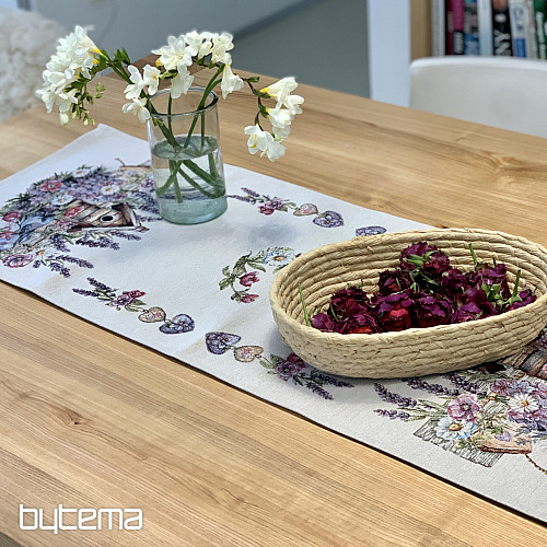 Tapiserijski prt in šal BIRDHOUSE