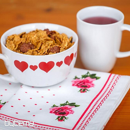 BABIČINE brisače Rožnate vrtnice