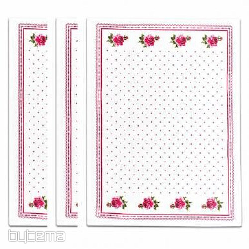 BABIČINE brisače Rožnate vrtnice