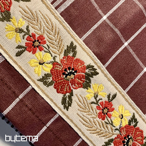 BABIČINE RJAVE KUSNE KRBICE Z RJAVIM ROŽEM