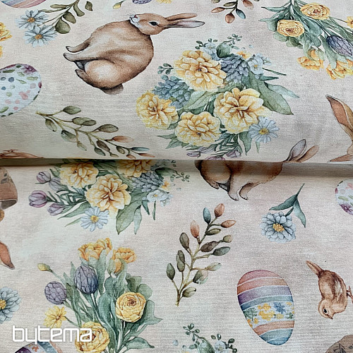 Dekorativna tkanina ZAJČEK LONNIE bež