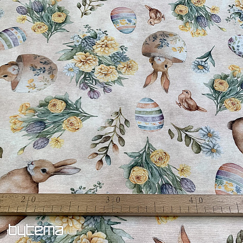 Dekorativna tkanina ZAJČEK LONNIE bež