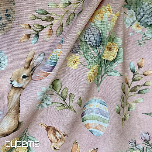 Dekorativna tkanina ZAJČEK LONNIE roza