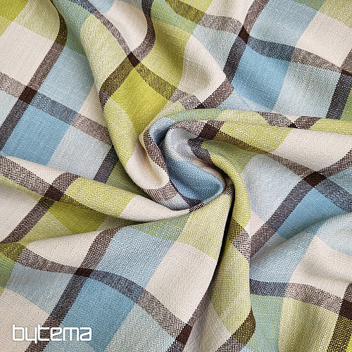 Dekorativna tkanina ATILA MODRO ZELENA