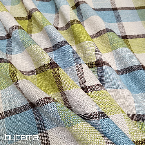 Dekorativna tkanina ATILA MODRO ZELENA