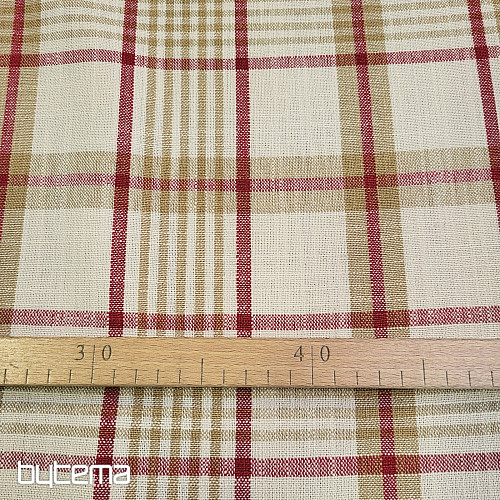 Dekorativna tkanina ANZOL RDEČA