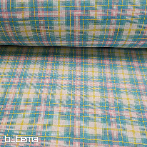 Dekorativna tkanina DEMER ZELENO ROZA