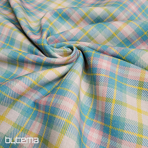 Dekorativna tkanina DEMER ZELENO ROZA