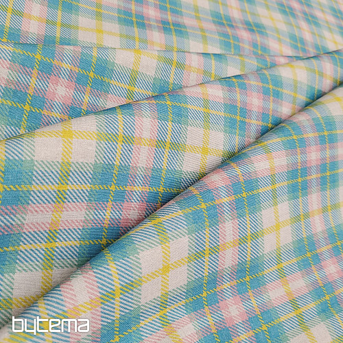 Dekorativna tkanina DEMER ZELENO ROZA