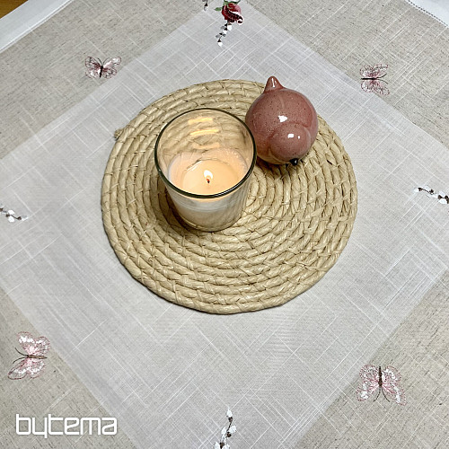 Vezen prt in šal Vrtnice in mucki