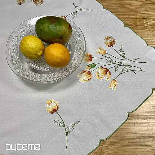 Vezen prt in šal Vrtnice in mucki