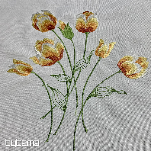 Vezen prt in šal Vrtnice in mucki