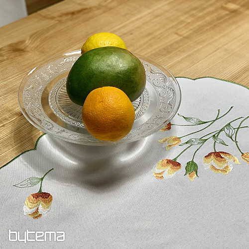 Vezen prt in šal Vrtnice in mucki