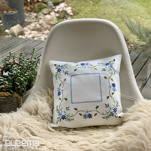 Vezena okrasna prevleka POZABLJENA CVET