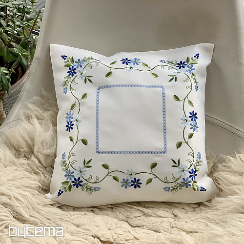 Vezena okrasna prevleka POZABLJENA CVET